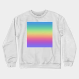 Rainbow Gradient in Soft Vivid Colors Crewneck Sweatshirt